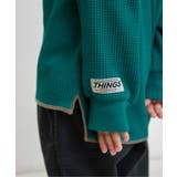 配色ステッチビッグシルエットワッフルTシャツ | F.O.Online Store | 詳細画像6 