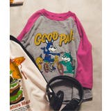 グレー | B NEWJACK ラグラングラフィックTシャツ | F.O.Online Store