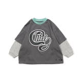 チャコール | WEB限定 袖レイヤード風ストリートTシャツ | F.O.Online Store