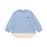 サックス | WEB限定 スターポケットレイヤード風Tシャツ | F.O.Online Store