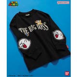 ブラック | スーパーマリオ エルボーパッチTシャツ | F.O.Online Store