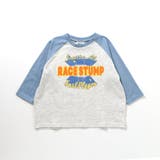 サックス | POPロゴ7分袖Tシャツ | F.O.Online Store
