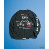 チャコール | 【リンク】Honda大人ヴィンテージグラフィック長袖Tシャツ  | F.O.Online Store