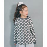 チャコール | WEB限定  総柄＆ロゴワッフルTシャツ  | F.O.Online Store