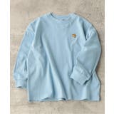 サックス | WEB限定 ワンポイント刺繍Tシャツ | F.O.Online Store