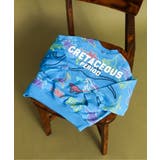 サックス | 福井県立恐竜博物館コラボ カラフルDino総柄トレーナー | F.O.Online Store