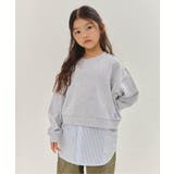 グレー | 【WEB限定】 シャツレイヤード風トレーナー | F.O.Online Store