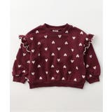 ワインレッド | WEB限定  ソウガラ肩フリル裏毛トレーナー  | F.O.Online Store