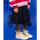 ブラック | アシメチュールスカート | F.O.Online Store