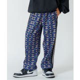 ブルー | 【AAAL PROD】ジャージ総柄ラインパンツ  10分丈 | F.O.Online Store