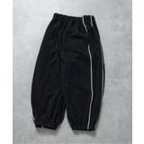ブラック | パイピングラインカットソーパンツ(セットアップ可)  10分丈 | F.O.Online Store
