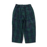グリーン | ワンタックチェックパンツ  10分丈 | F.O.Online Store