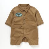 キャメル | ロゴ&ワッペンつなぎカバーオール | F.O.Online Store