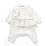 アイボリー | Bpop フリルドッキングカバーオール | F.O.Online Store