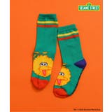 グリーン | 【リンク】SESAME STREET フェイスモチーフソック  | F.O.Online Store