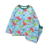 サックス | WEB限定 きょうりゅう柄前あきスムースパジャマ | F.O.Online Store