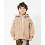 ベージュ | 2色2柄 総刺繍フード付き中綿ジャケット | F.O.Online Store