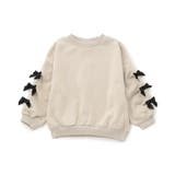 アイボリー | WEB限定  袖タックリボンモチーフ裏起毛トレーナー | F.O.Online Store