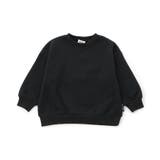 ブラック | WEB限定 あったか裏起毛無地ボーダートレーナー | F.O.Online Store