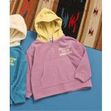 ピンク | フード配色フリースパーカー | F.O.Online Store