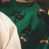 グリーン | ユニークモチーフセーター | F.O.Online Store