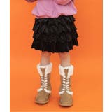 ブラック | ベロアティアードスカート(セットアップ可) ショート丈 | F.O.Online Store