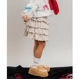 アイボリー | ベロアティアードスカート(セットアップ可) ショート丈 | F.O.Online Store