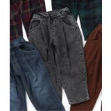 ブラック | あったか裏起毛ワイドタックパンツ  10分丈 | F.O.Online Store