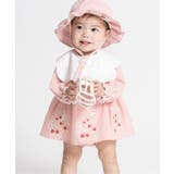 ピンク | フルーツ刺しゅうシャーリングデザインカバーオール | F.O.Online Store