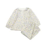 サックス | 【リンク】小花柄前あきパジャマ | F.O.Online Store