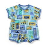 サックス | はたらくくるまブロック柄ロンパス | F.O.Online Store