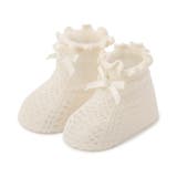 アイボリー | 透かし編みミディアムベビーソックス | F.O.Online Store