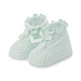 サックス | 透かし編みミディアムベビーソックス | F.O.Online Store