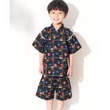ブラック | 和を感じる総柄甚平 | F.O.Online Store