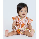 レッド | 夏のおめかしフリル甚平ロンパス | F.O.Online Store