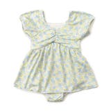 サックス | 小花柄 ワンピース水着_UVカット | F.O.Online Store
