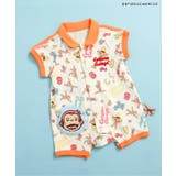 アイボリー | 【おさるのジョージ】総柄ロンパス_接触冷感 | F.O.Online Store
