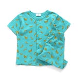 ターコイズブルー | 男児前開き総柄パジャマ(バナナ柄) | F.O.Online Store