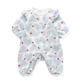 アイボリー | 【リンク】前あきGirl’sニットキルトカバーオール | F.O.Online Store