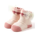 ピンク | ワンポイントデザインチェックベビーソックス | F.O.Online Store