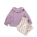 パープル | 【リンク】ラッフルカラーテレコパジャマ | F.O.Online Store