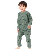 カーキ | 接結ワッフルかぶりパジャマ(恐竜柄) | F.O.Online Store