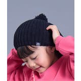 ブラック | 梵天付きモールニットベレー帽 | F.O.Online Store