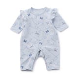 サックス | 【リンク】リボン柄ニットキルトカバーオール | F.O.Online Store
