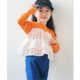 オレンジ | WEB限定 シアーチェックドッキングトップス | F.O.Online Store