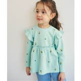 総柄刺繍ペプラムフリルトップス | F.O.Online Store | 詳細画像14 