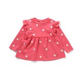 ピンク | 総柄刺繍ペプラムフリルトップス | F.O.Online Store