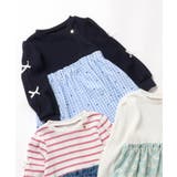 ネイビーブルー | 袖リボンドッキングワンピース | F.O.Online Store
