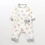 アイボリー | きょうりゅう柄リブカバーオール | F.O.Online Store