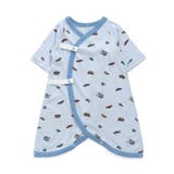 サックス | ベビー長袖フライスコンビ肌着 | F.O.Online Store